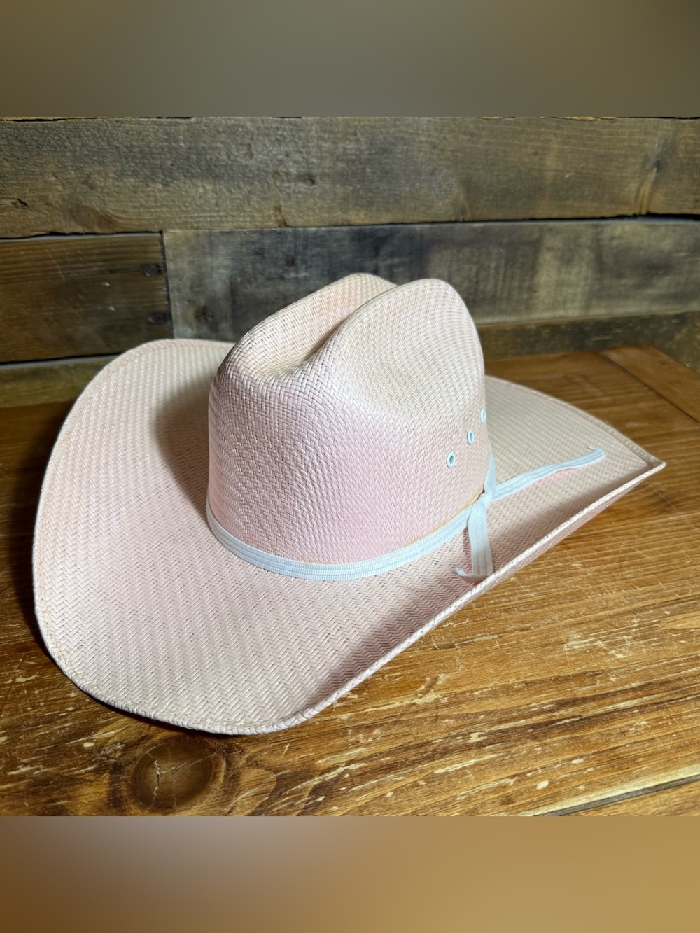 Twister Light Pink Straw Girls Cowboy Hat Youth Large